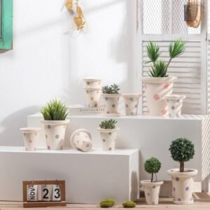 Bulk Terracotta Flower Pot  Clay Biscuit Planter for Commercial Use